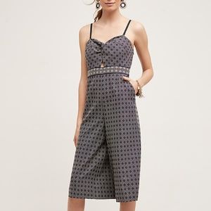 Anthropologie Elevenses Remy cutout jumpsuit sz 8